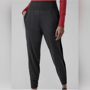 NWT Athleta Venice Velvet Stripe Joggers, Womens Small Petite